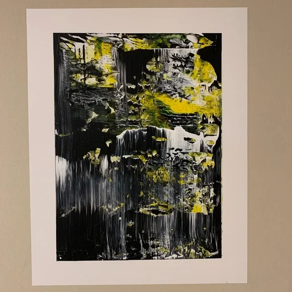 Original Hand Painted Abstract “Story Book” / 11X14 inch on yupo paper - Picture 2 of 4